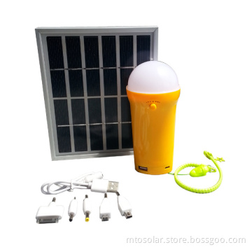 3w Red Solar Lantern with Phone Charger for Outdoor Using